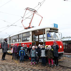 Jízda historickou tramvají leden 2022